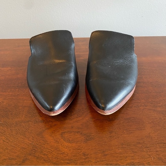 Madewell Black Leather Mules – Women’s Size 7 - Picture 4 of 7